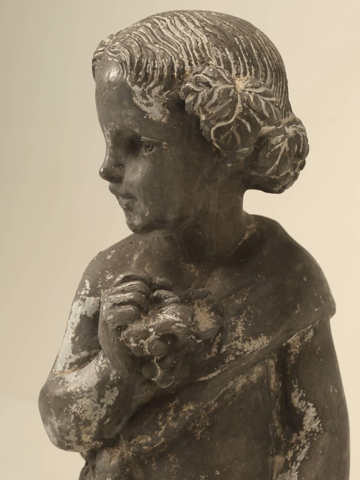Garden Statue in Lead from England In Good Condition In Chicago, IL