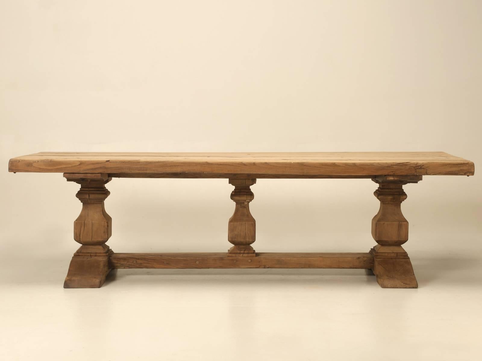 French Trestle Antique Dining Table 1