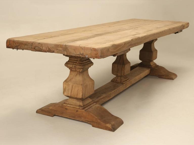 French Trestle Antique Dining Table at 1stDibs