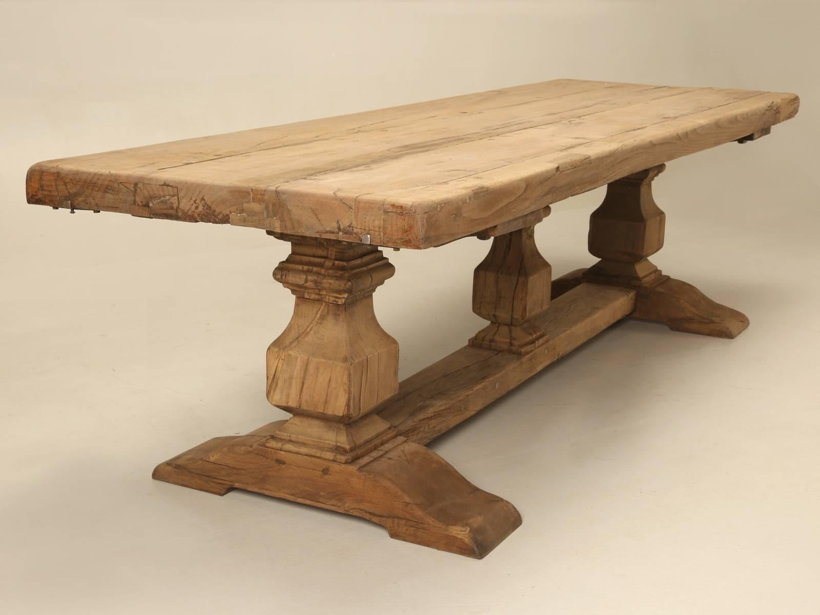 French Trestle Antique Dining Table 2