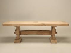 Antique French Oak Trestle Dining Table