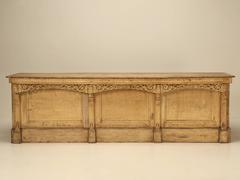 Antique French Store Counter or Kitchen Island
