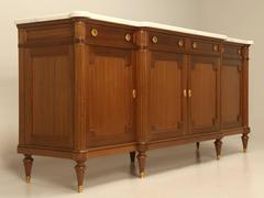 French Louis XVI Style Buffet with Marble Top
