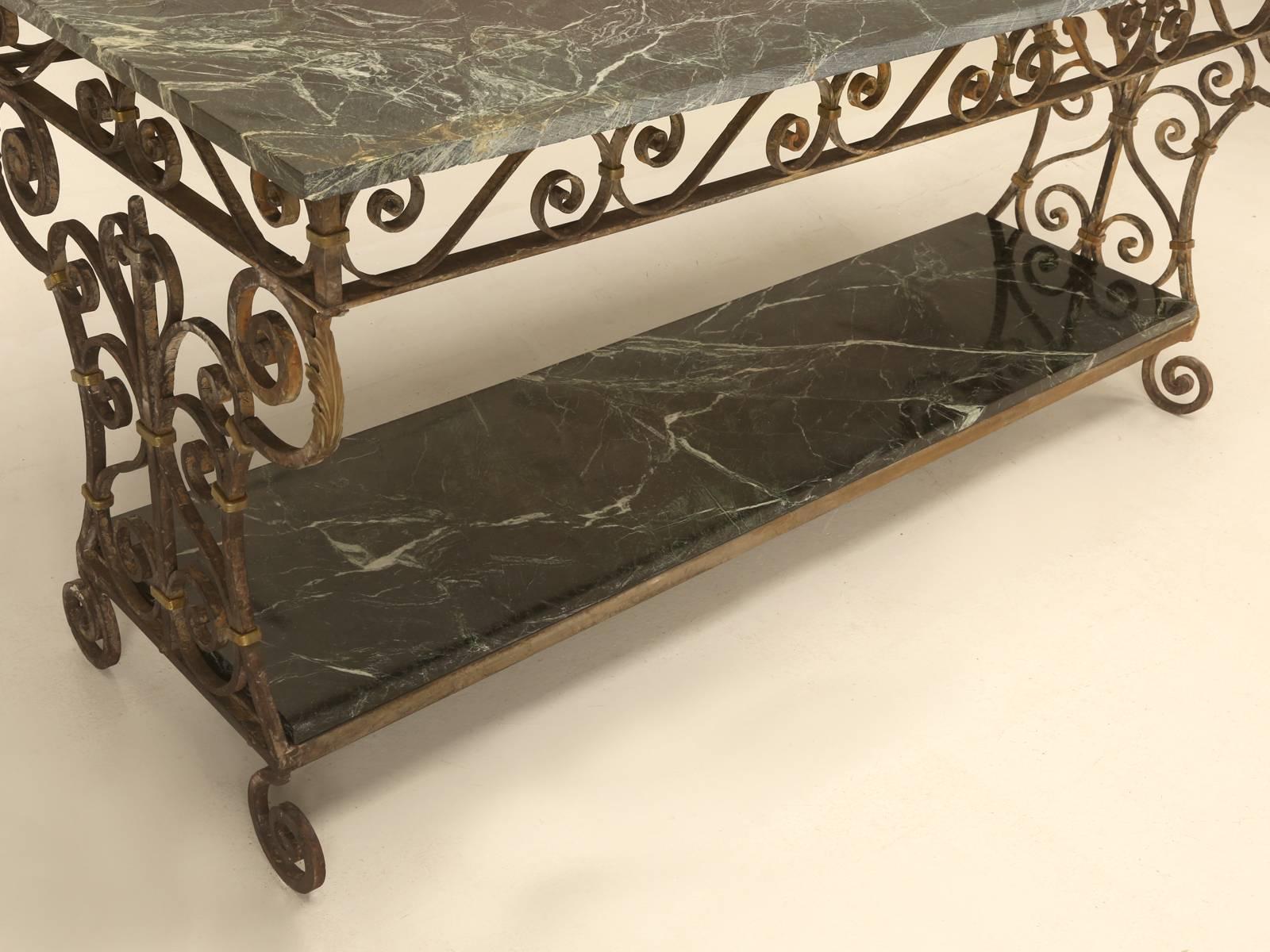 Marble and Iron Sofa Table or Console Table 4