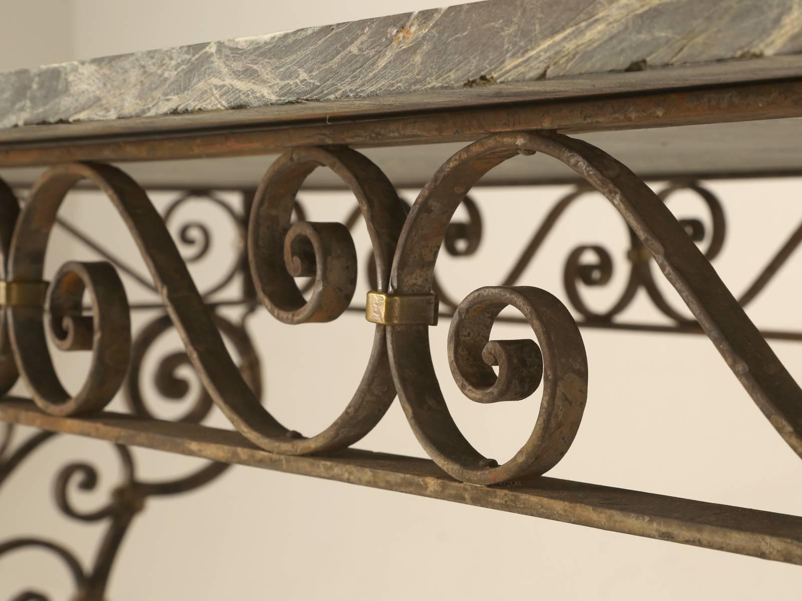 Marble and Iron Sofa Table or Console Table 2