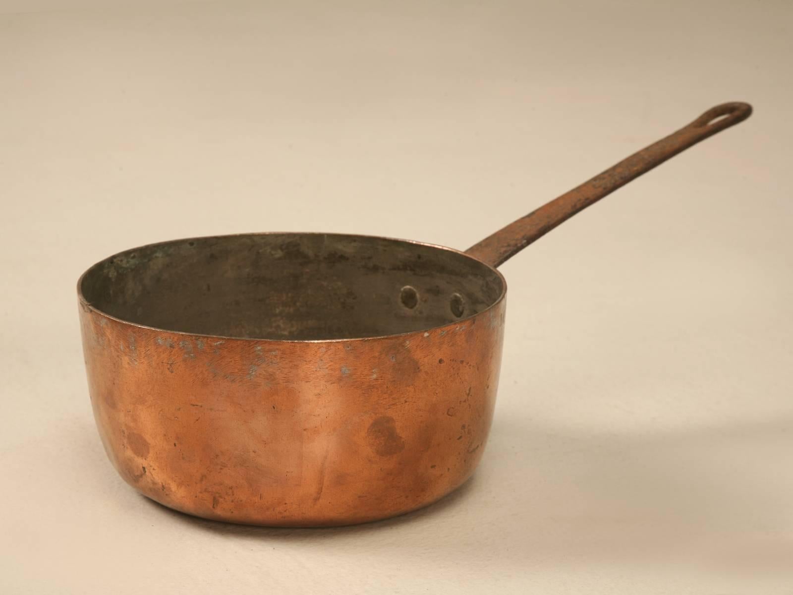 Early 19th Century Antique French Copper Pots and Pans