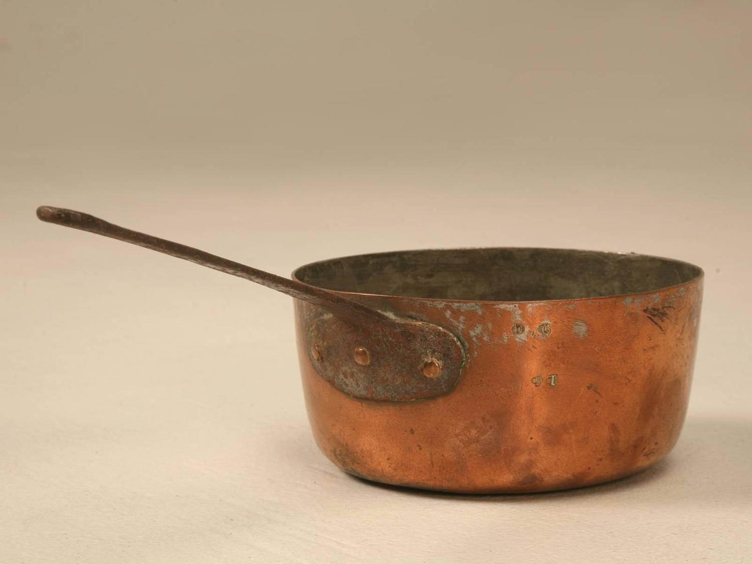Antique French Copper Pots and Pans For Sale at 1stdibs