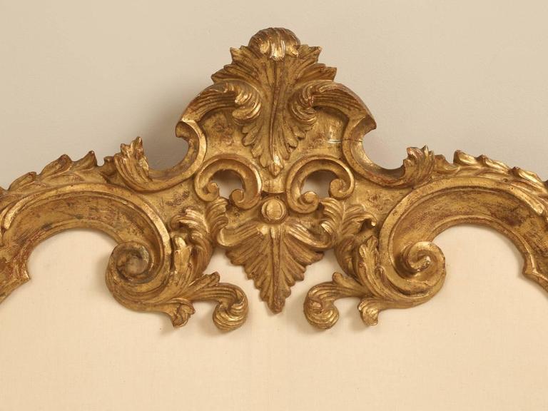 Tribecca home giselle antique dark bronze graceful lines victorian iron metal king size bed the iron headboards king size bed works. antique italian gilded king size headboard