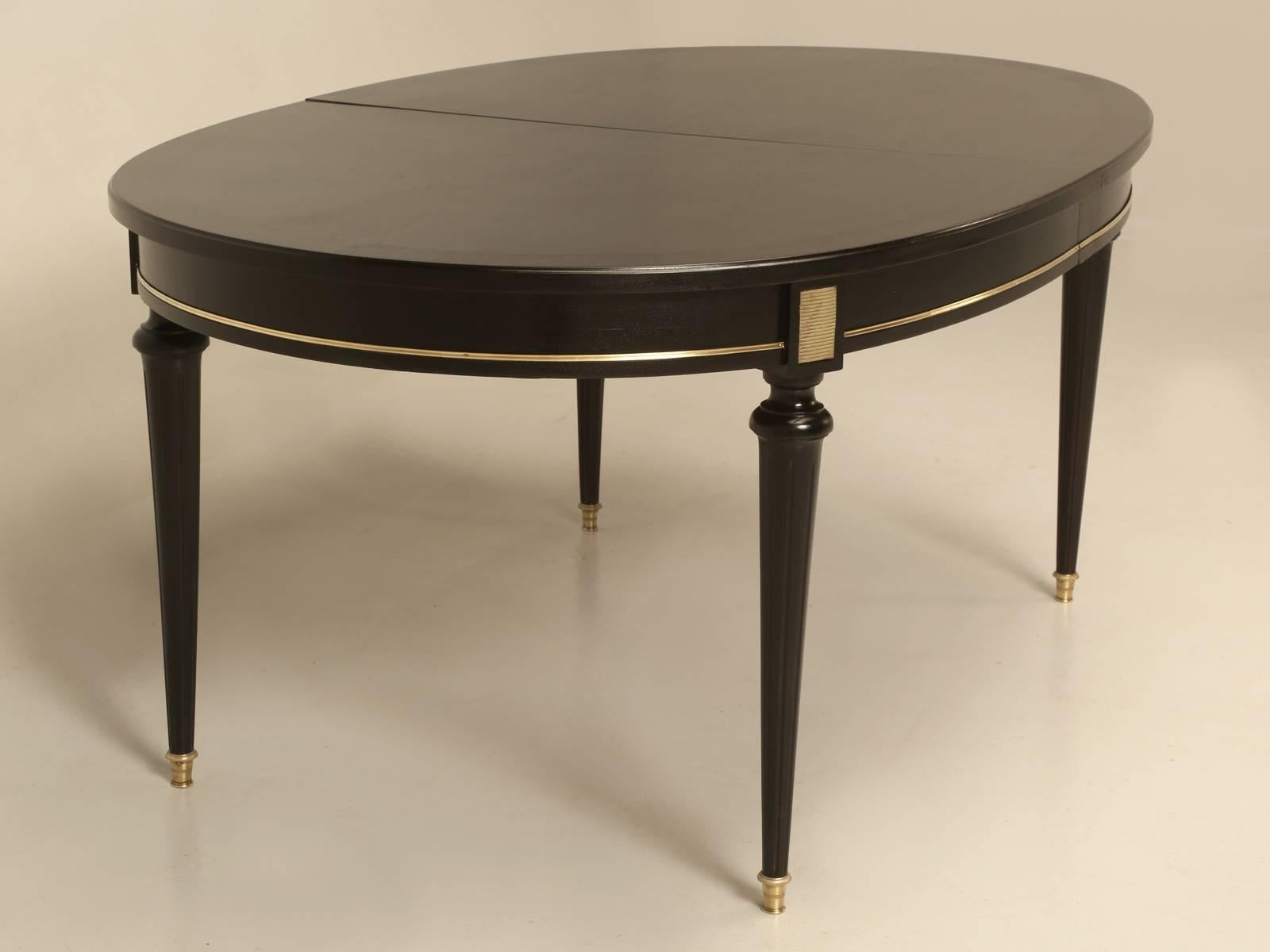 Mid-20th Century French Louis XVI Style Ebonized Dining Table