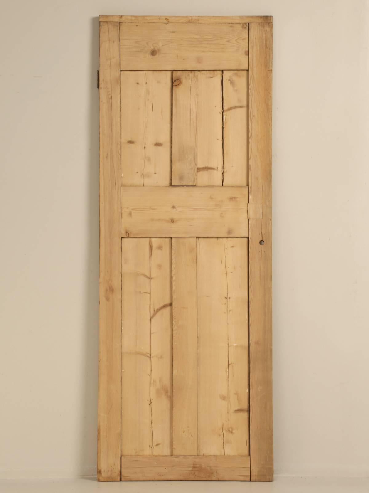 Antique Irish Stripped Pine Door 3