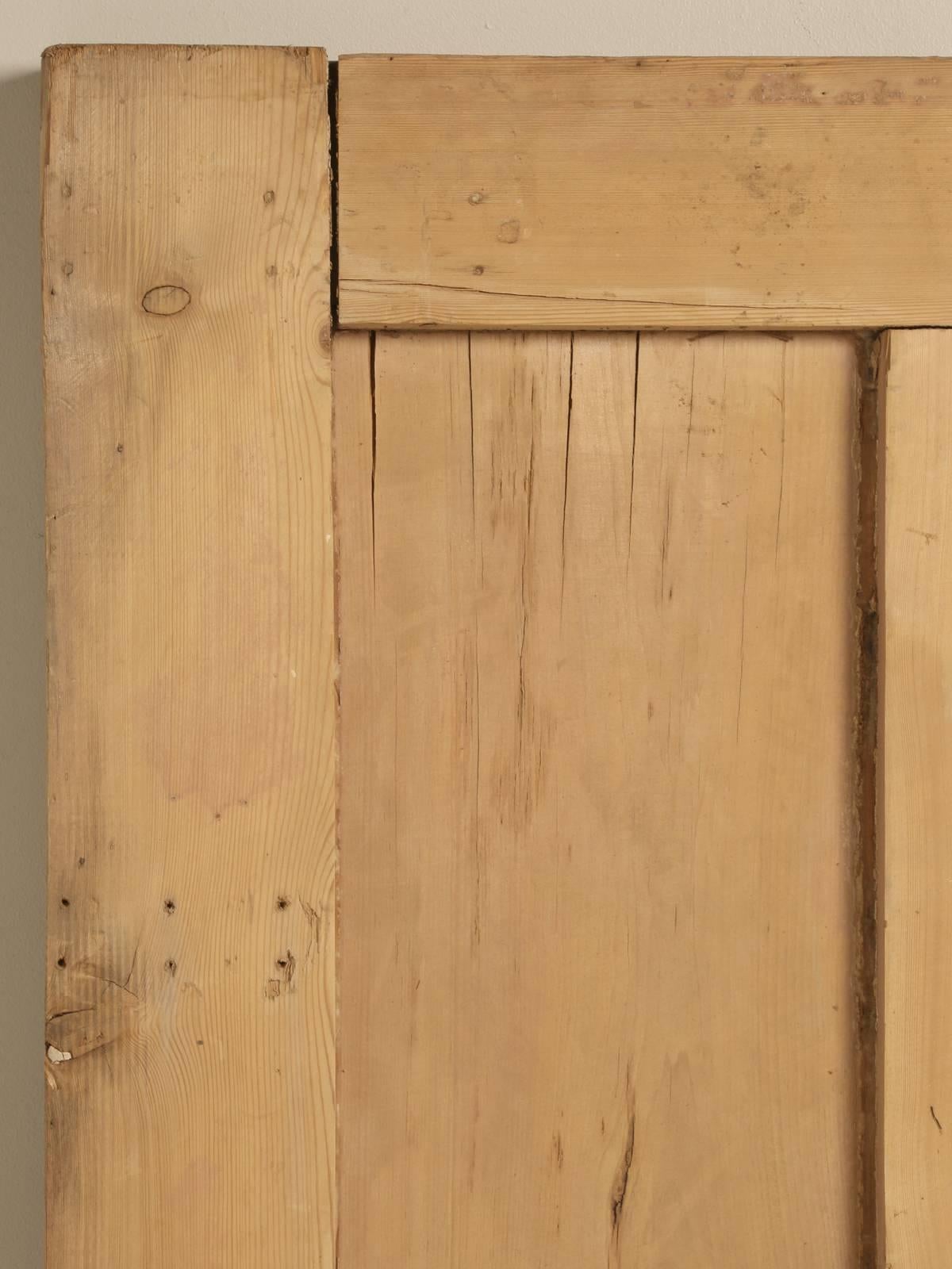 Antique Irish pine exterior door that I bought from a wonderful Irish pine dealer in the town of Derby, England, over 20 years ago. I completely forgot that I had stashed them away. We have a total of four doors, three of which are interior, and two