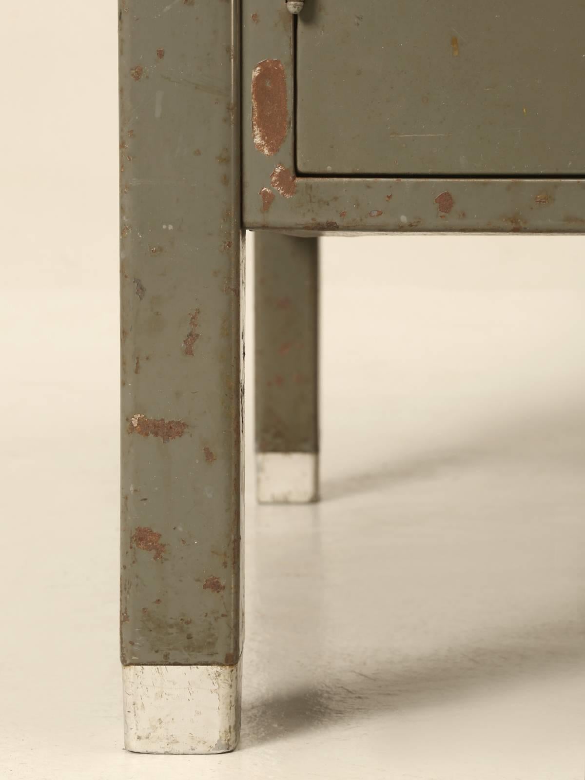 Steel American Industrial Desk in Original Condition 6