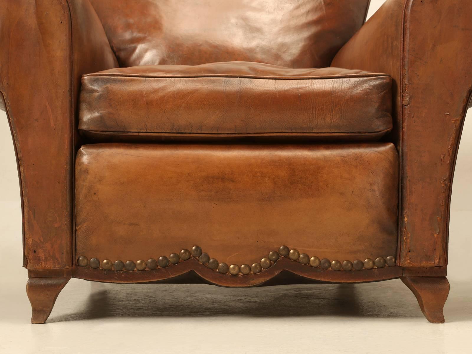 French Leather Club Chairs from the 1930s 2