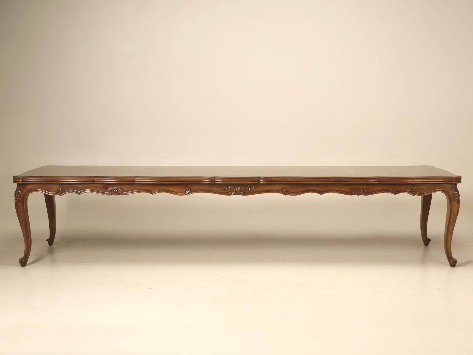 French Louis XV Style 12' Walnut Dining Table 1