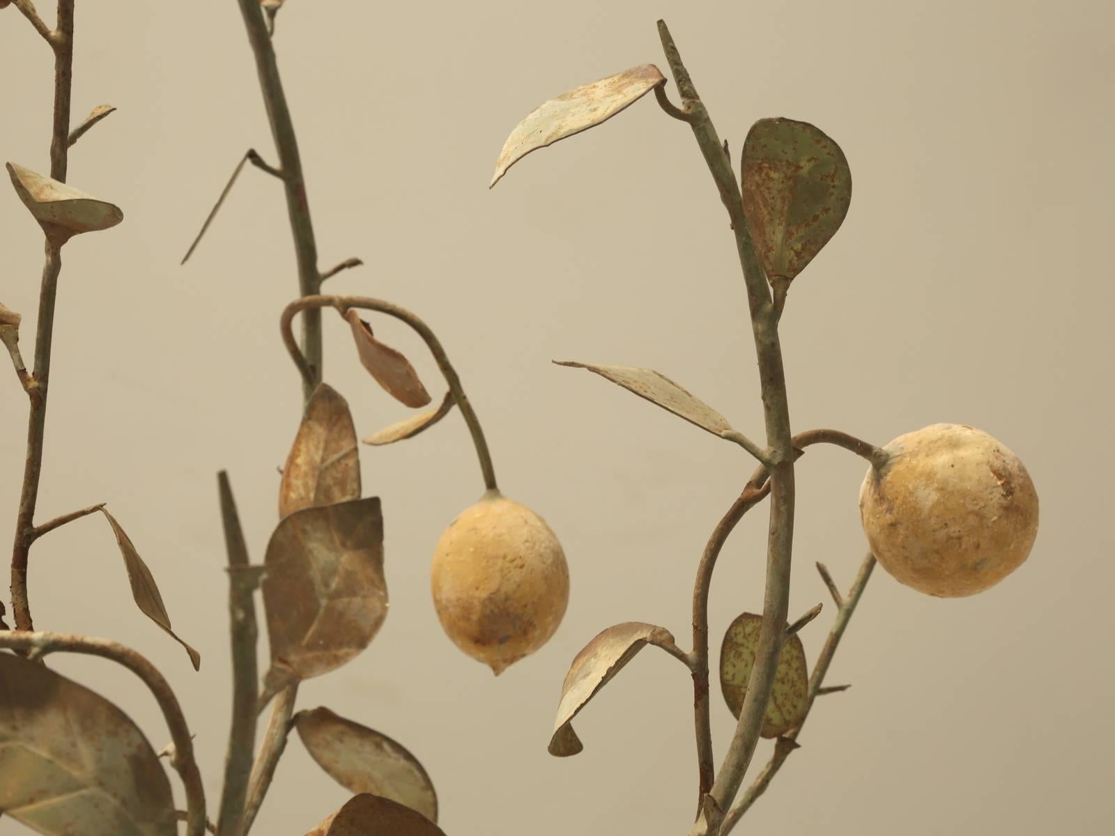 Vintage Metal Lemon Tree 1