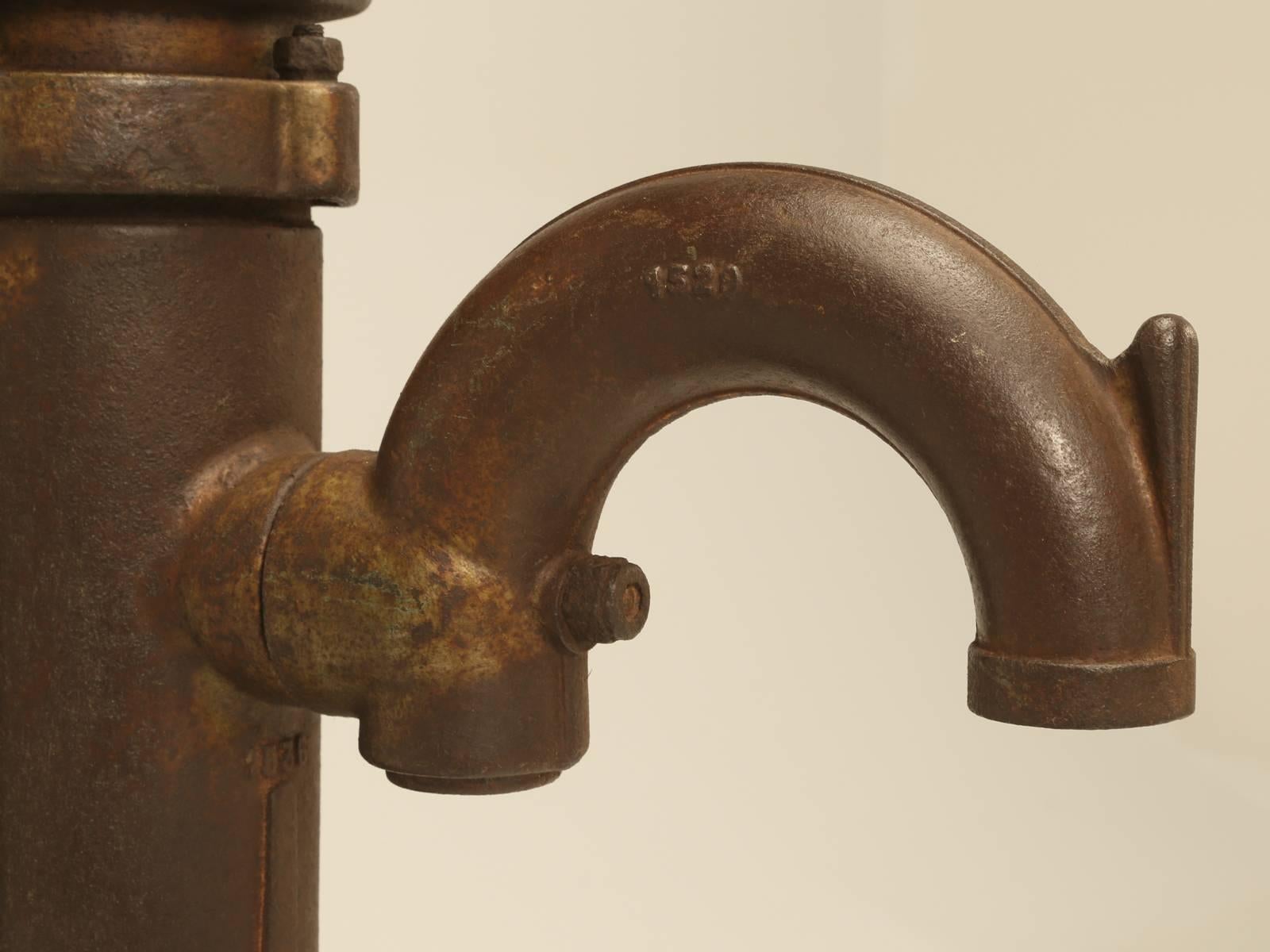 Antique French Cast Iron Garden Fountain Pump 1