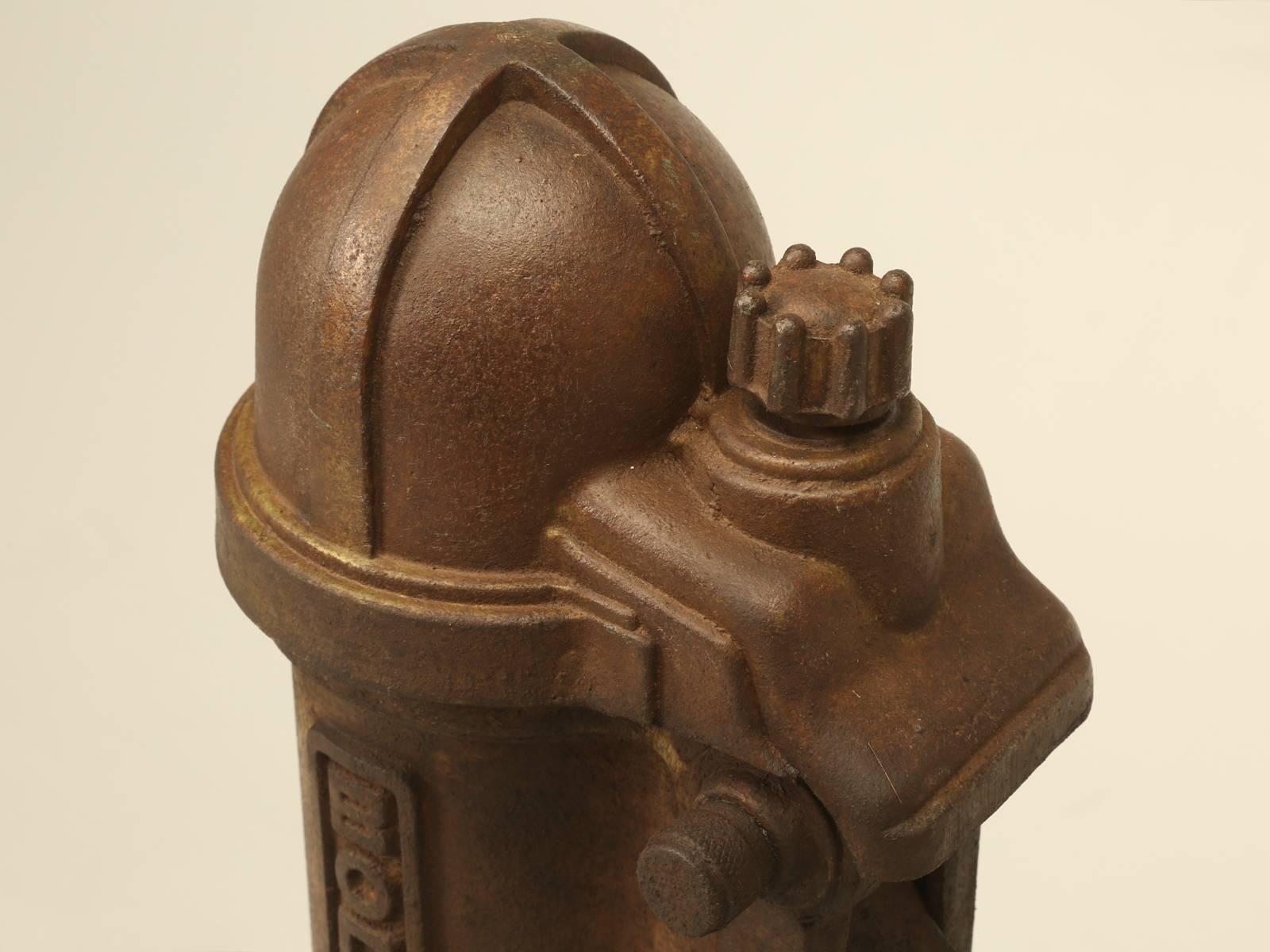 French water pump made circa 1820, which would make for a wonderful water fountain. The cast iron pump should last forever outside. We have several listed on 1stdibs for sale and all came from a retired French antique dealer in Brittany.