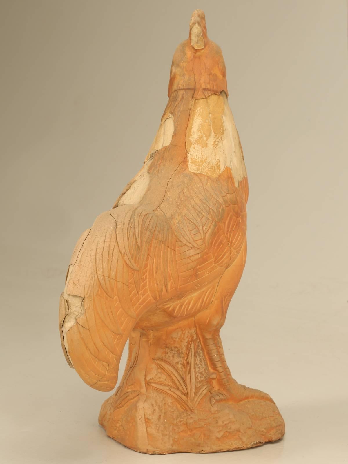 French Terra Cotta Rooster 2