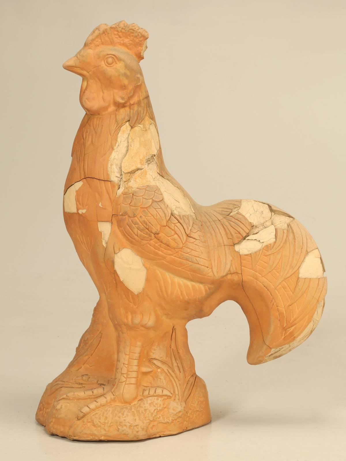 Mid-20th Century French Terra Cotta Rooster