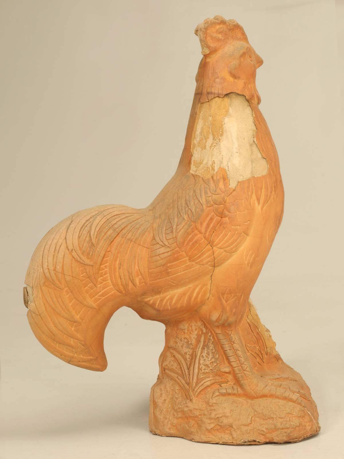 French Terra Cotta Rooster 3
