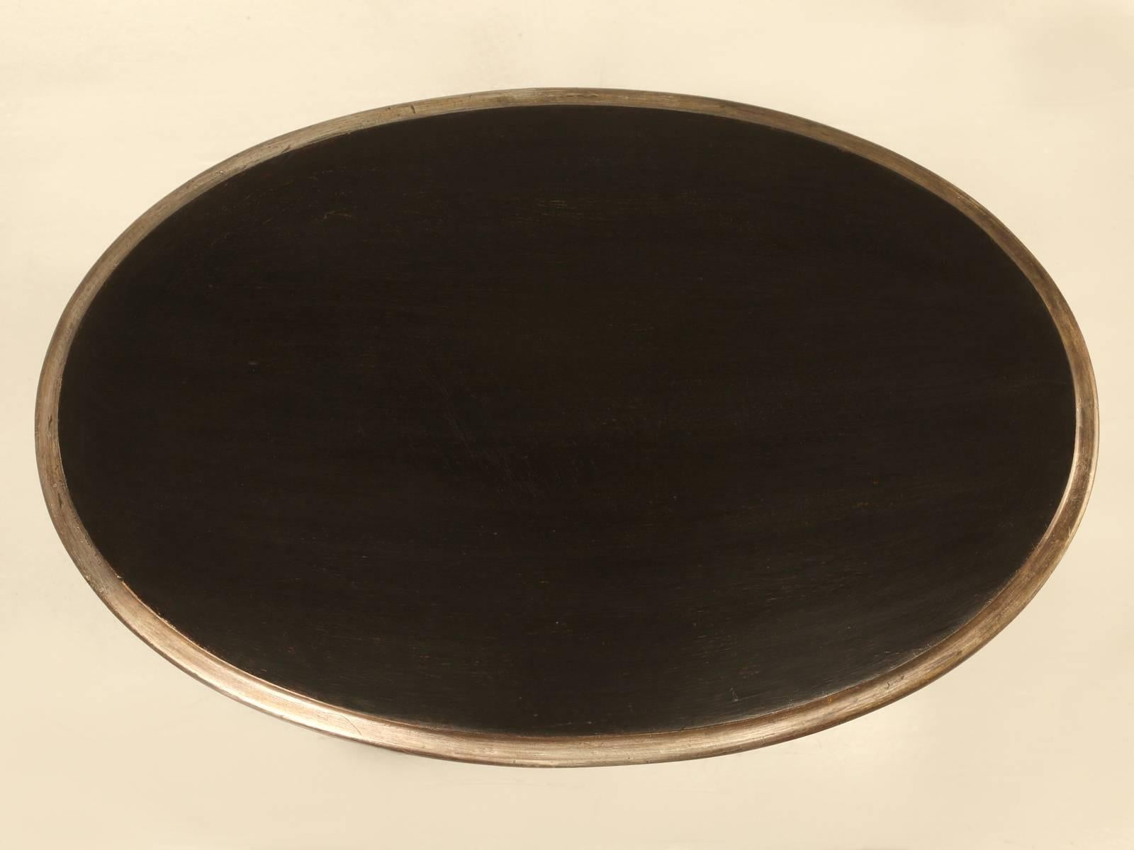 Our best hypothesis says that this was probably made in Italy in the last 50-60 years and appears to be a Whippet. Great conversation piece and an ideal end table. The carving appears to be of a high quality and the finish looks to have been applied