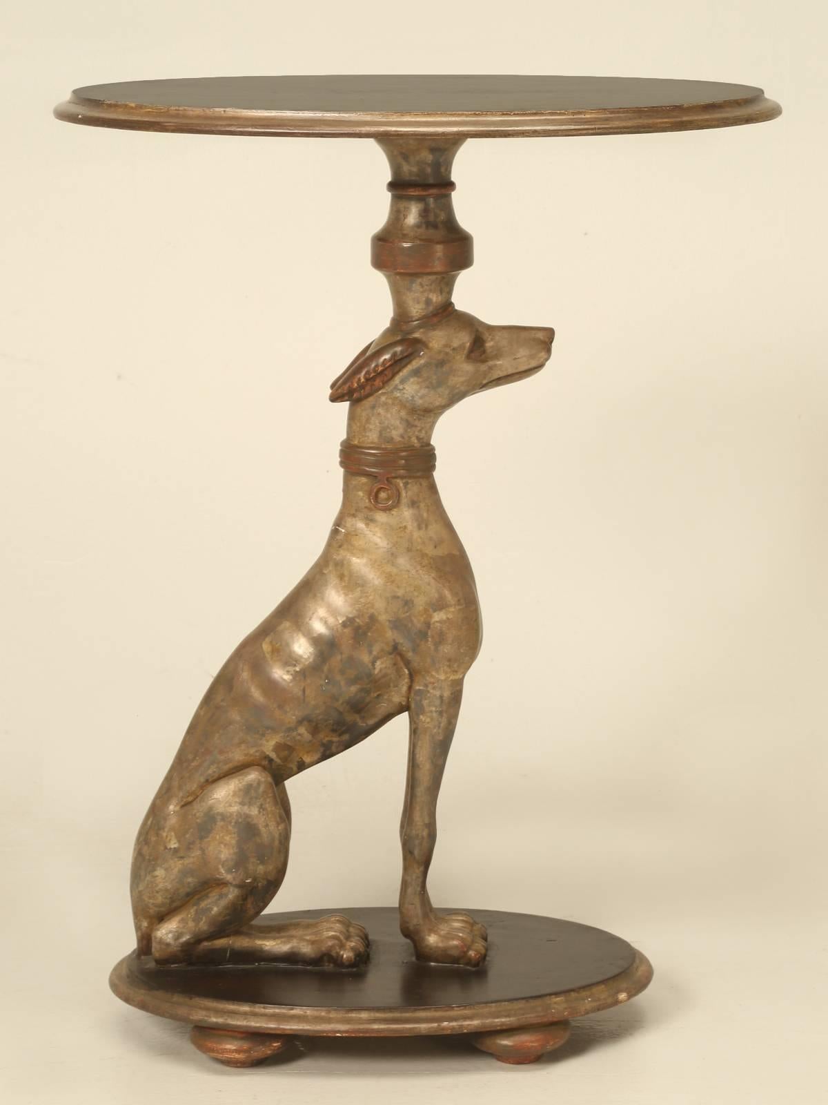 Mid-20th Century Vintage Italian Whippet Side Table in Original Paint