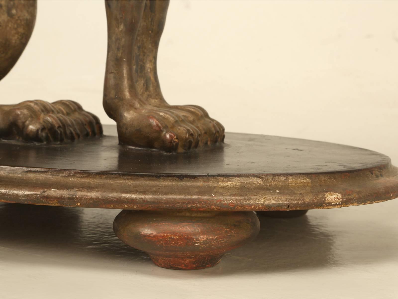 Vintage Italian Whippet Side Table in Original Paint 4