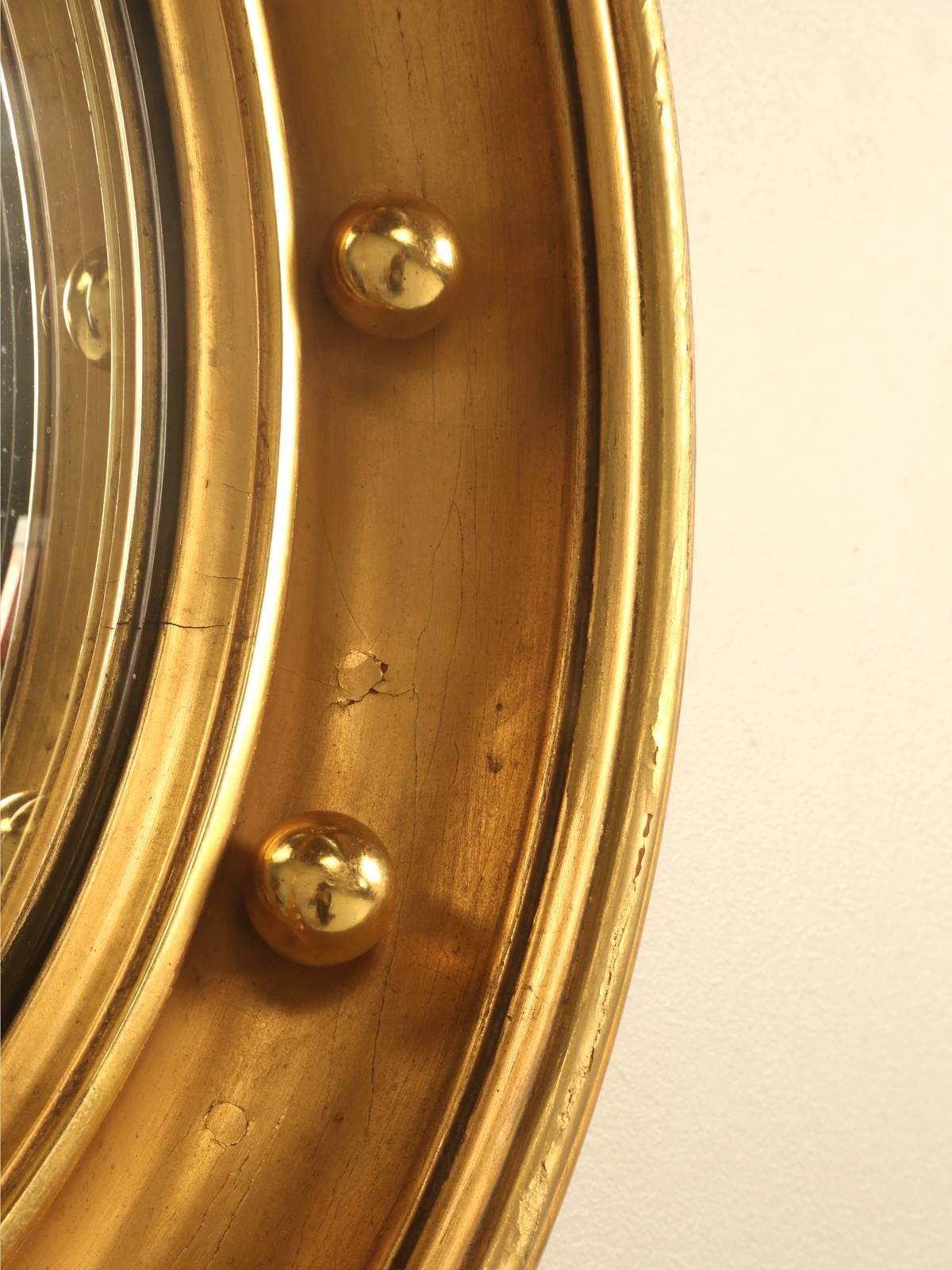 Regency Eagle Convex Mirror with a Gold Leaf Finish 2