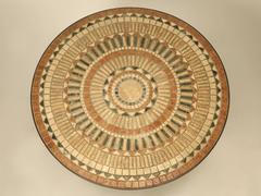 Vintage French Mosaic Garden Table, Seats Up to Nine People