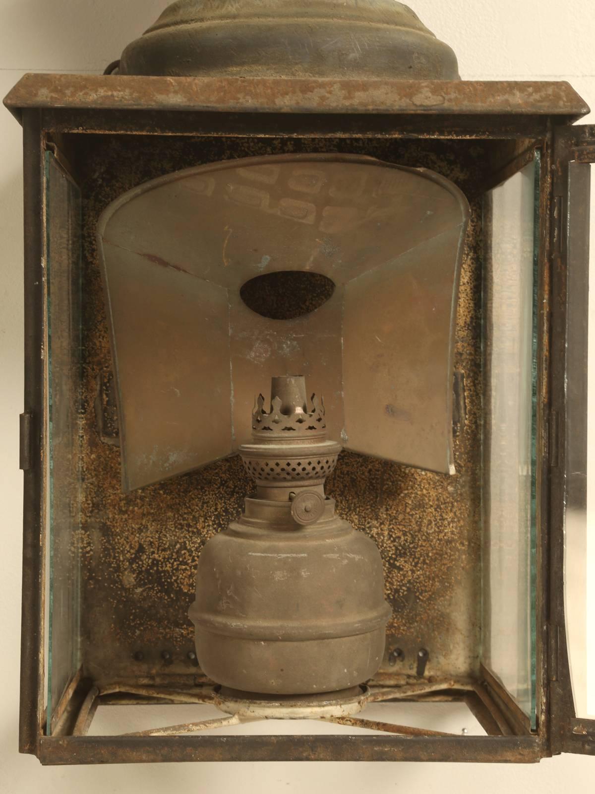 Late 19th Century Antique French Gillet & Forest Kerosene Lanterns from the 1800s