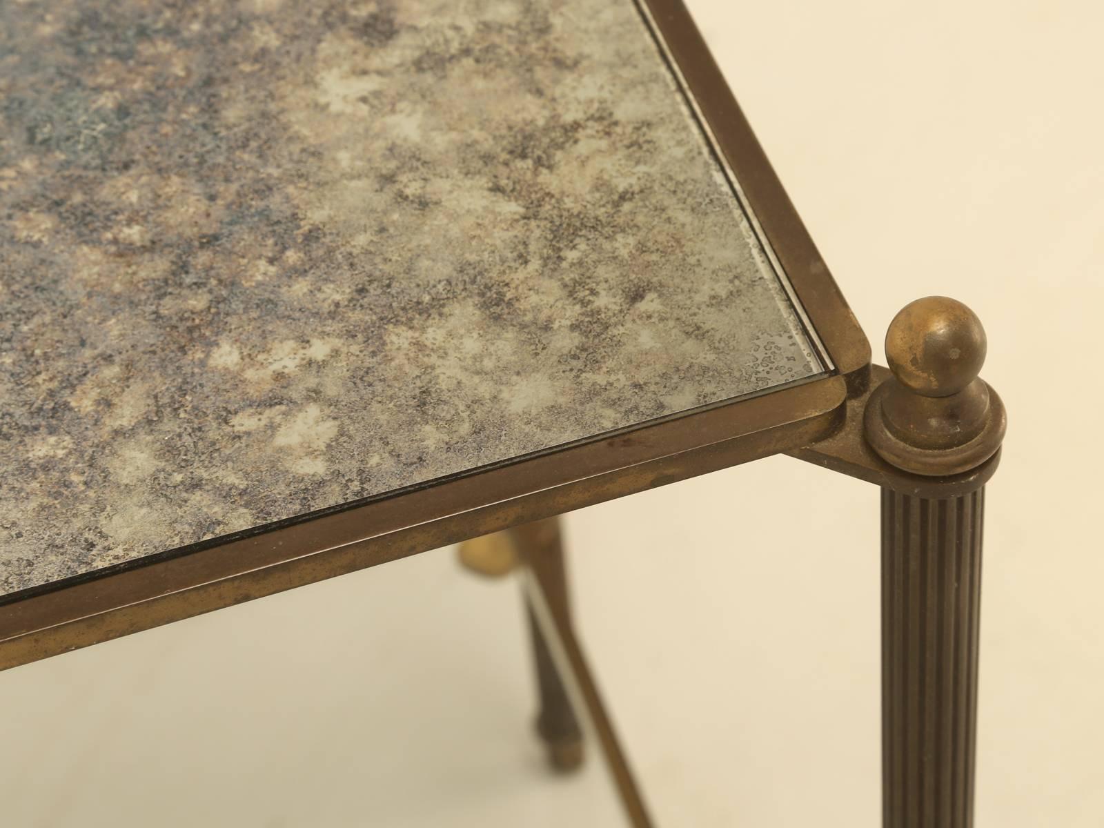 Mid-20th Century French Mid-Century Modern Bronze Side Tables or End Tables