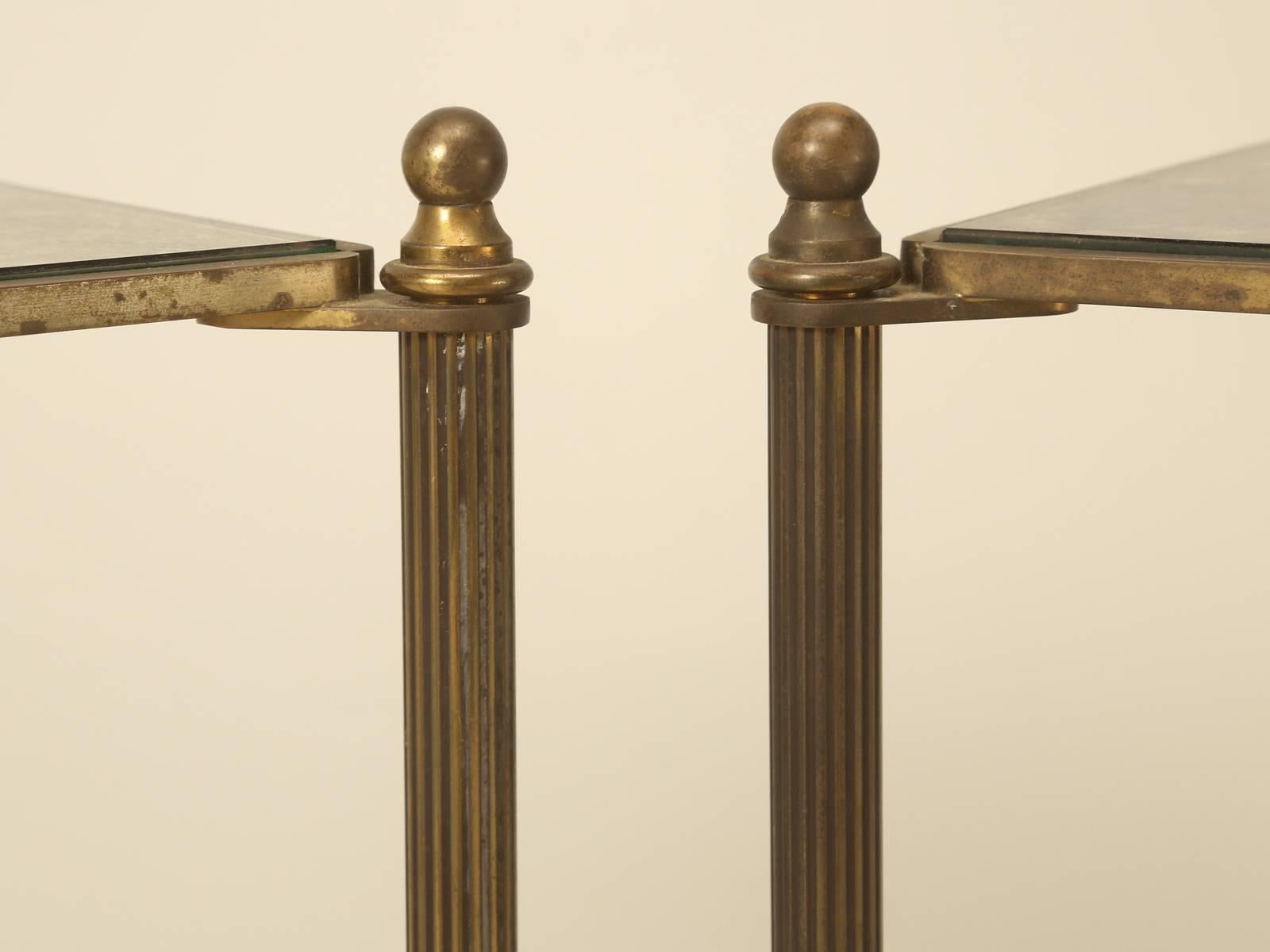French Mid-Century Modern Bronze Side Tables or End Tables 3