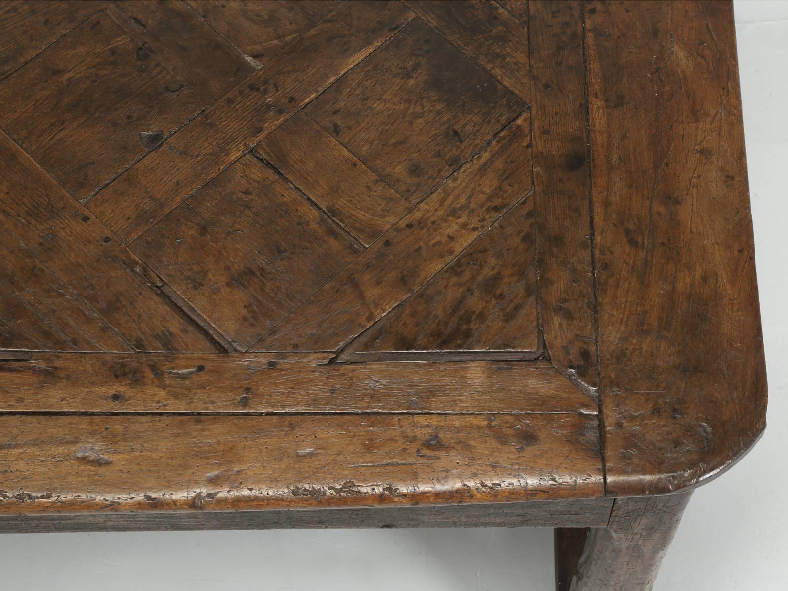 18th Century and Earlier Antique French Farm Table with Drawer, circa 1700