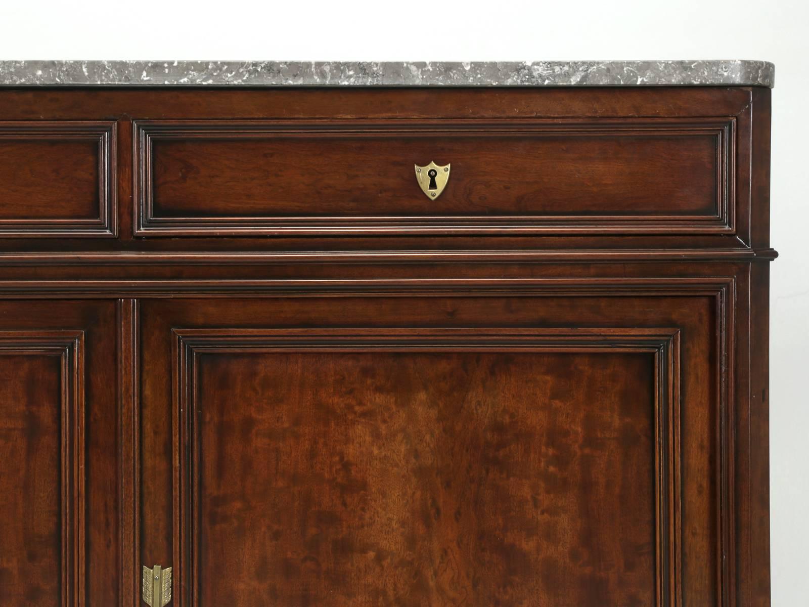 Antique French Buffet or Sideboard with Marble Top, circa 1800s 1