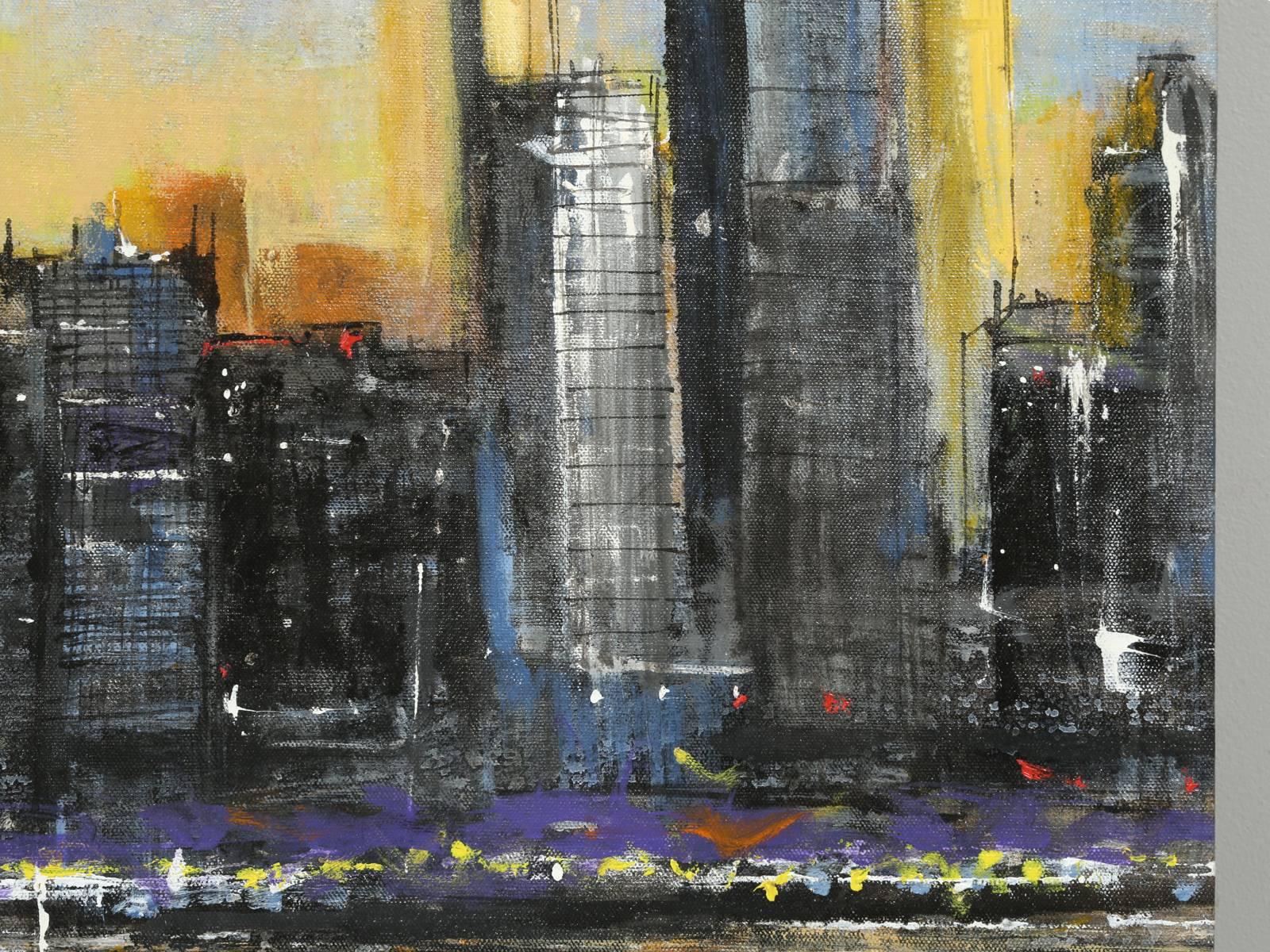 Oil Painting of the Chicago Skyline 2