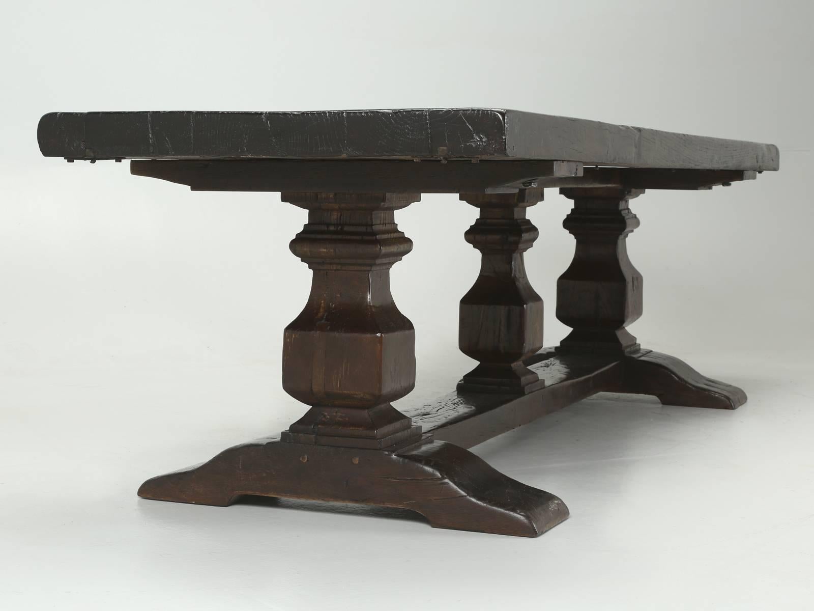French Antique Trestle Dining Table, circa 1820s 1