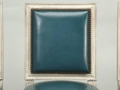 French Louis XVI Style Dining Chairs Hand-Made in France Armchair Available