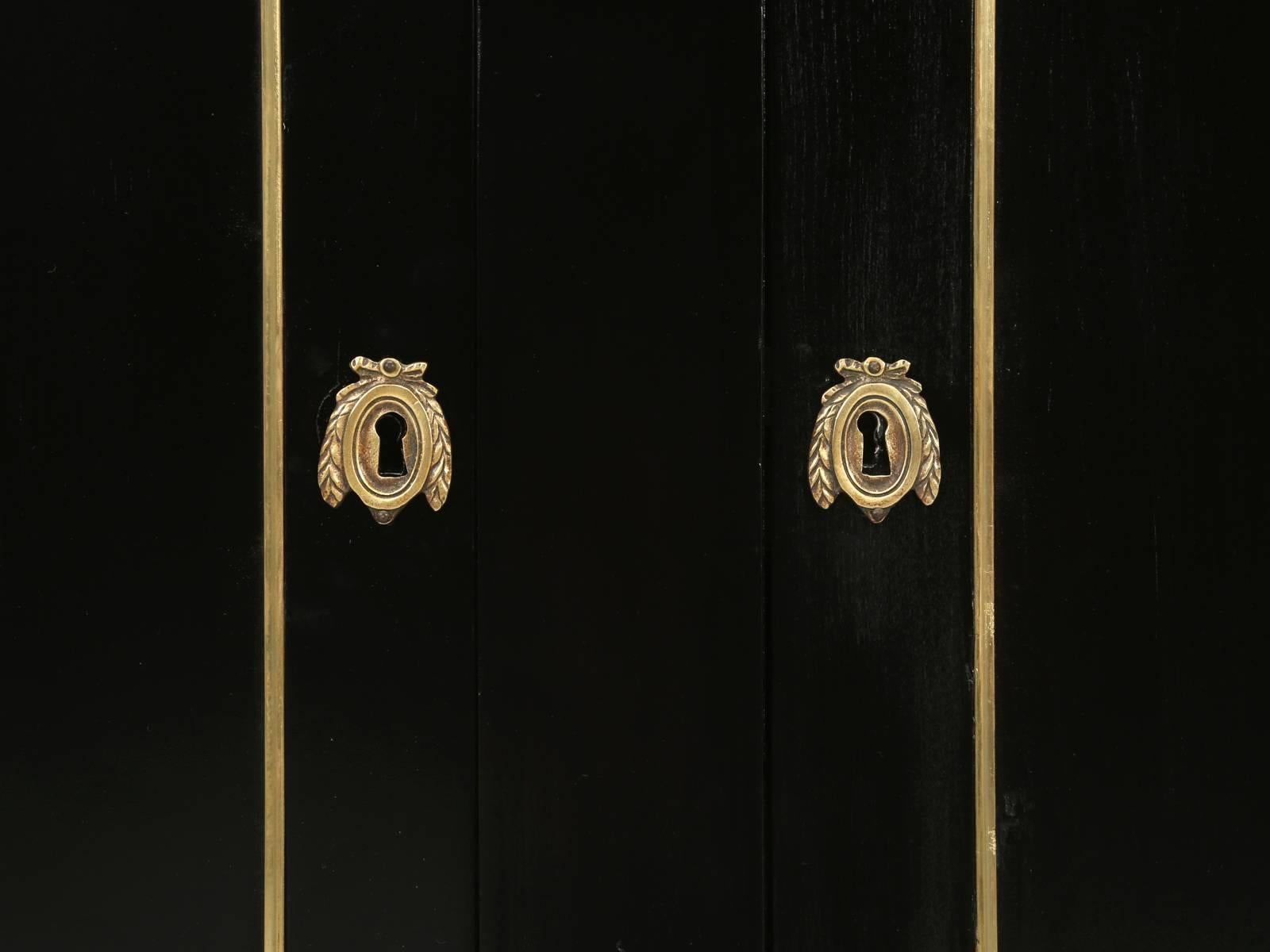 Antique French Louis XVI Style Buffet in an Ebonized Finish 5
