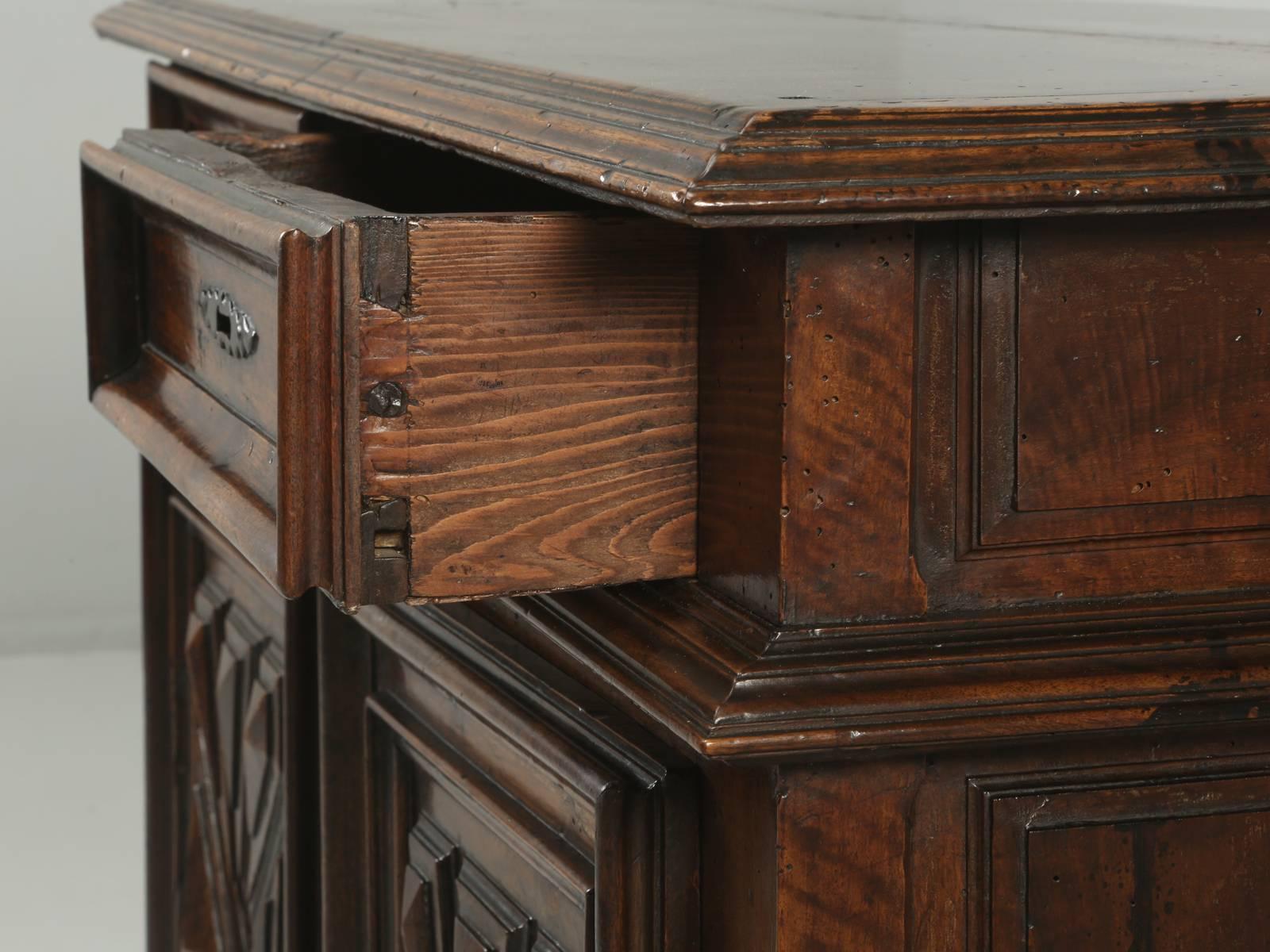 18th Century and Earlier Antique French Louis XIII Style Buffet from the Mid-1700s