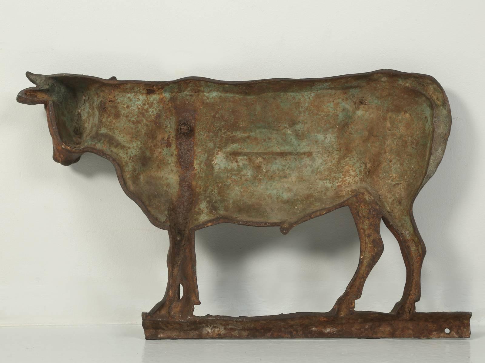 Antique French Steer Sign from a Butch Shop in Cast Iron 4