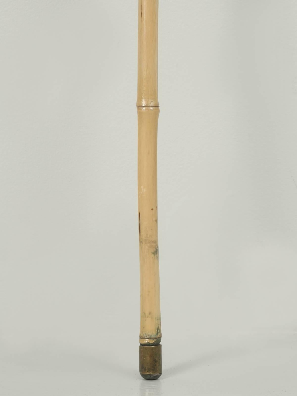 Antique French Walking Stick or Cane, from Bamboo with a Hidden Sword Inside In Good Condition In Chicago, IL