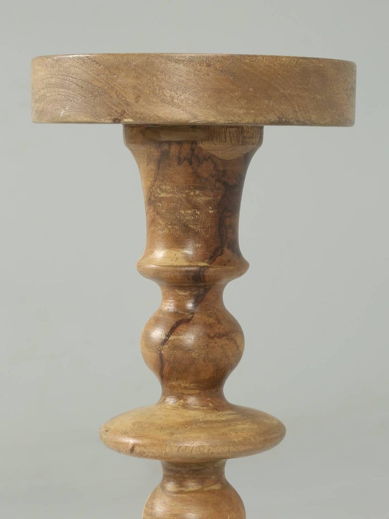 Country Wooden CandleHolder or Candlestick For Sale