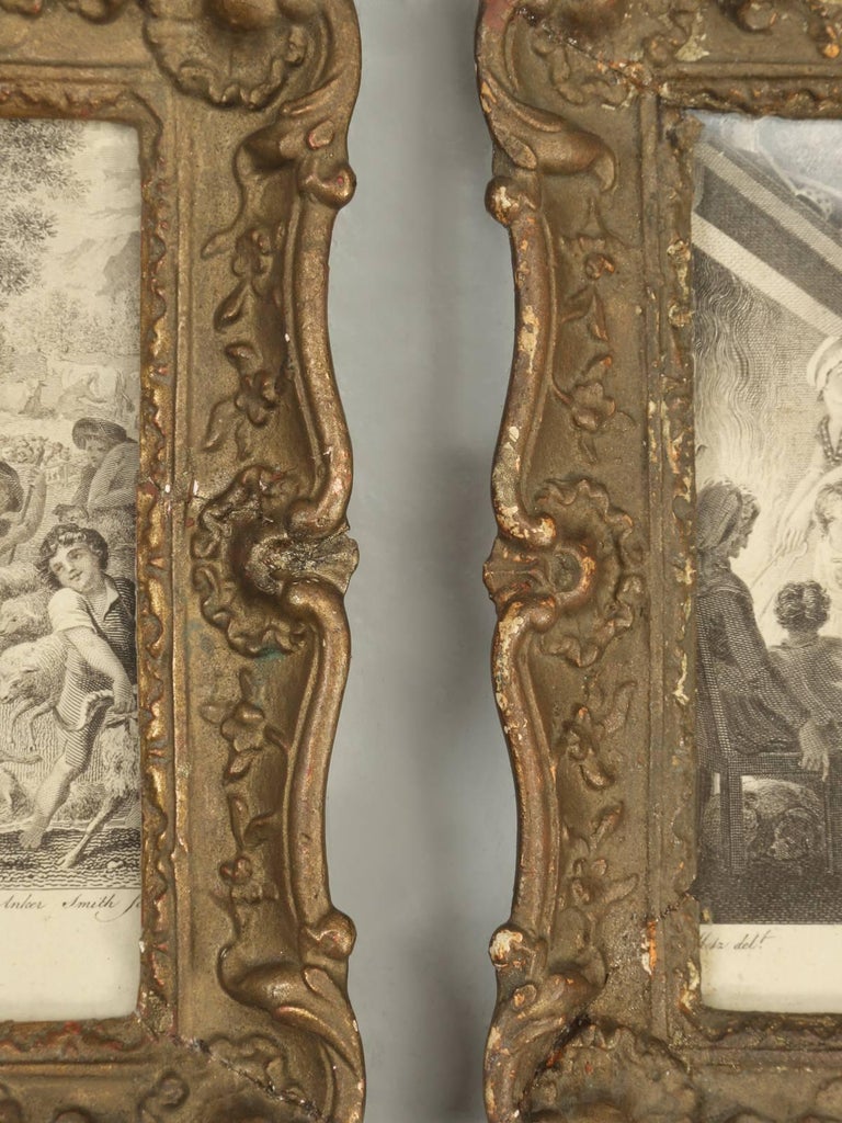 Pair of Antique French Picture Frames in Their Original Finish at 1stDibs