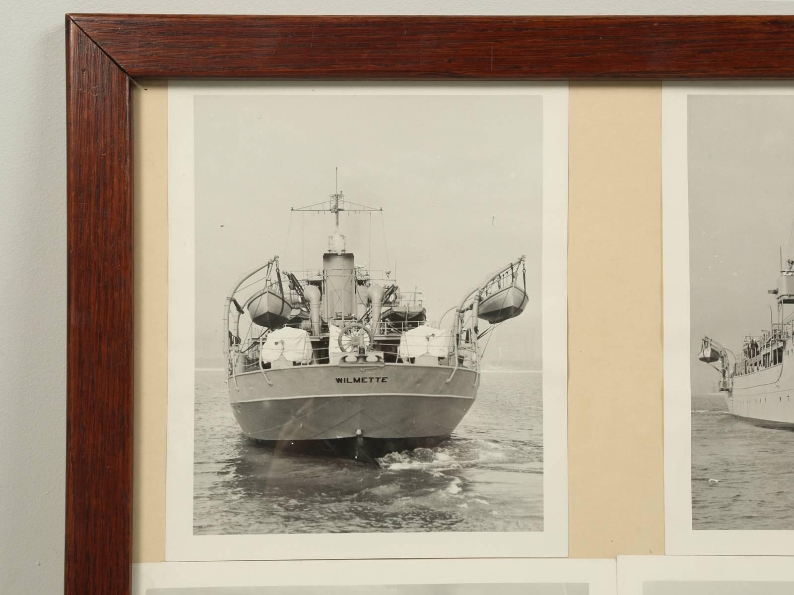 Photographs from the Glenview Naval Air Station, Glenview Illinois. Naval warfare: USS Wilmette 
After the sinking of the SS Eastland, at port of Chicago, the salvage was sold to the US navy and post restoration, the SS Eastland became a gunboat and