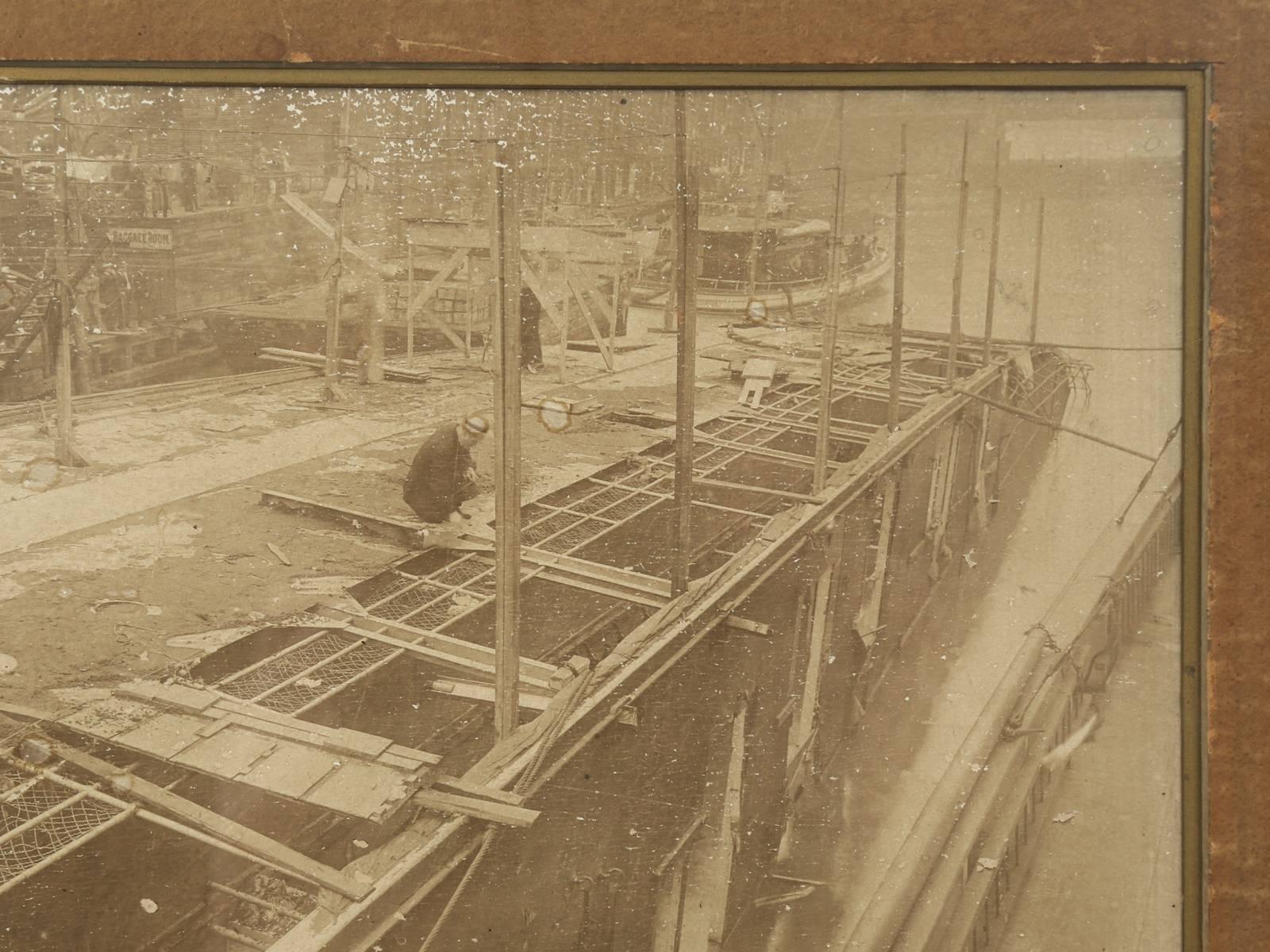 Eastland Disaster in the Chicago River, circa 1915 Original Photograph 1