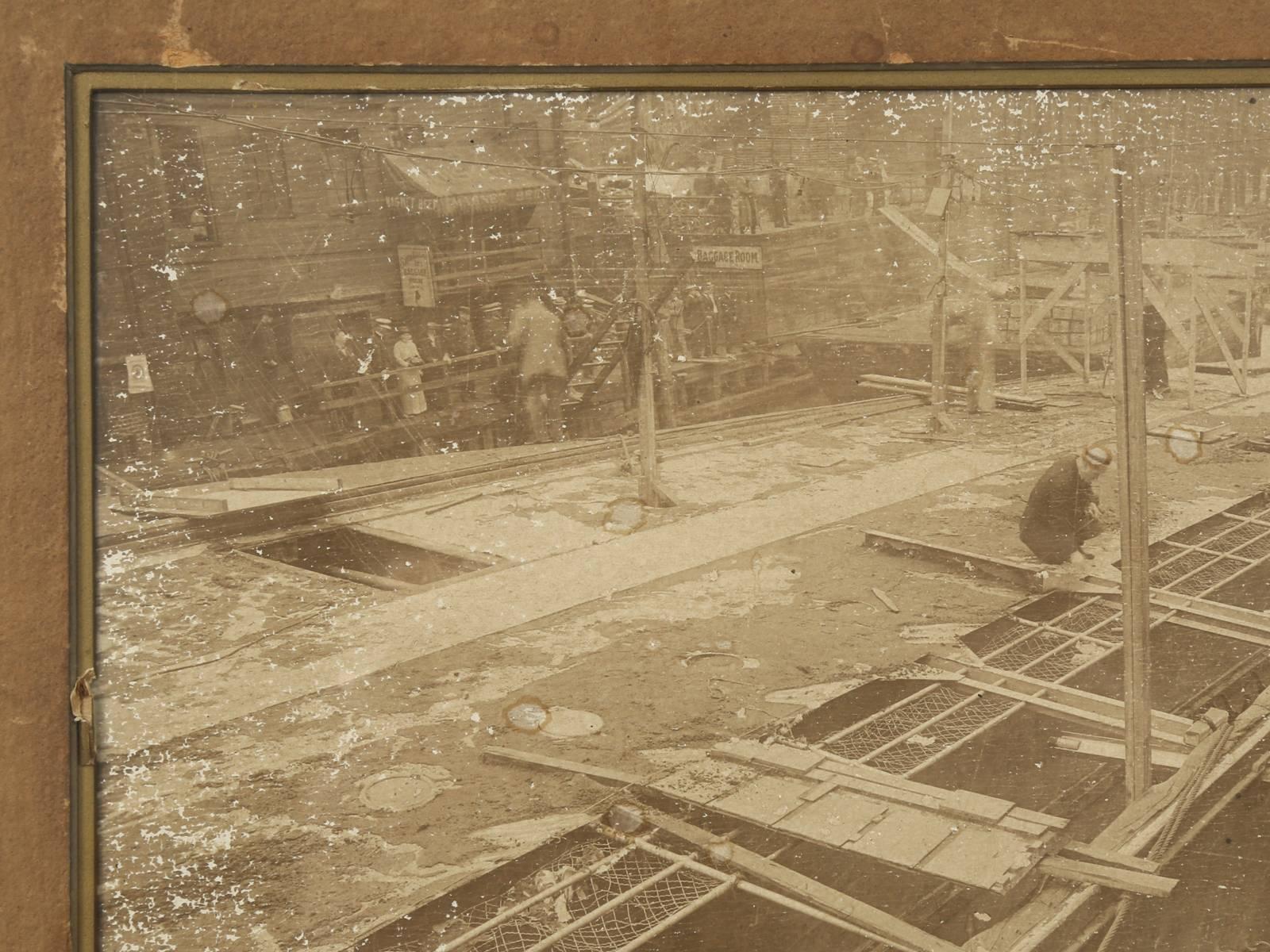 American Eastland Disaster in the Chicago River, circa 1915 Original Photograph