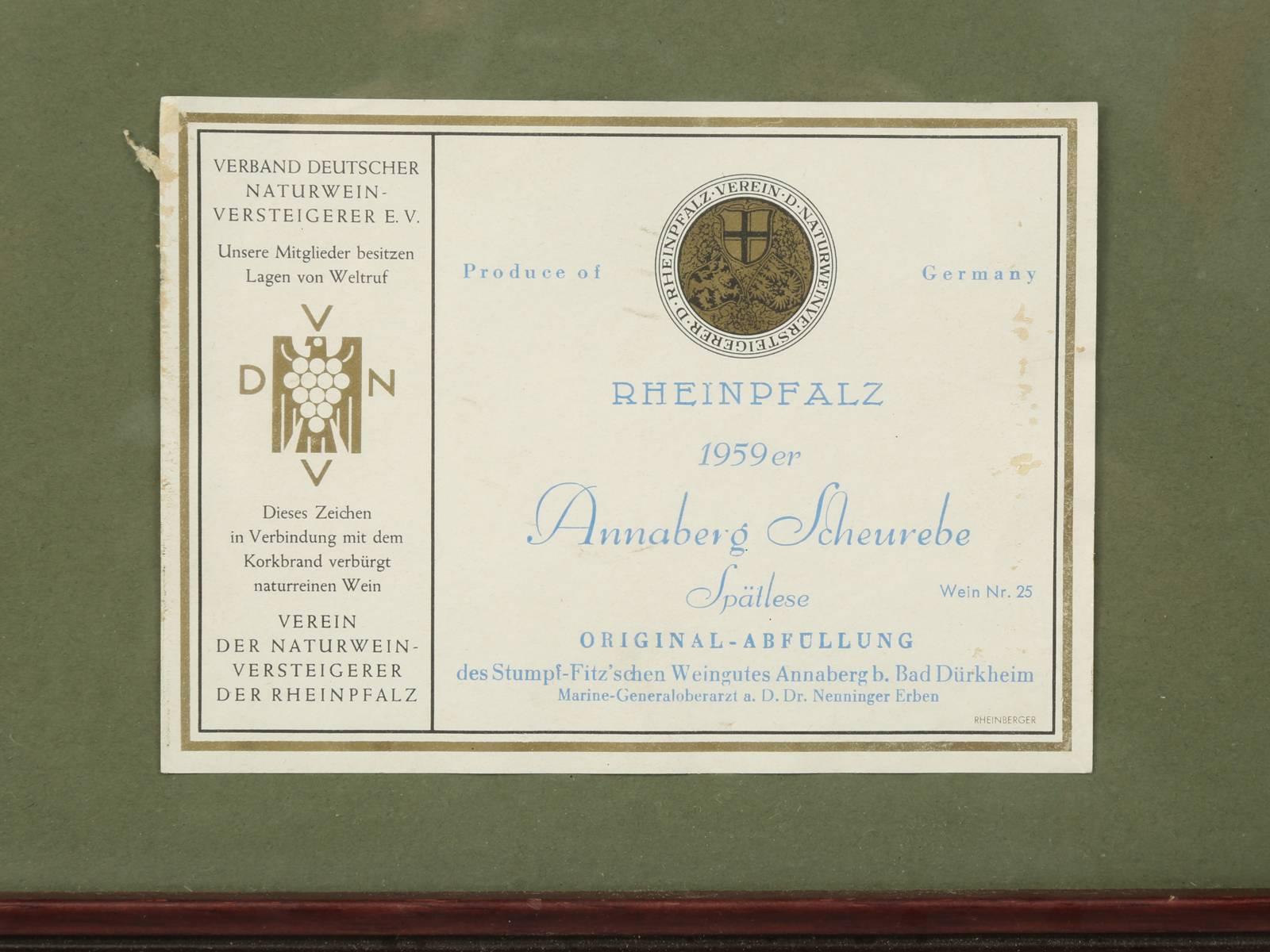 Paper Collection of Five Old German Labels from 1959-1969 For Sale