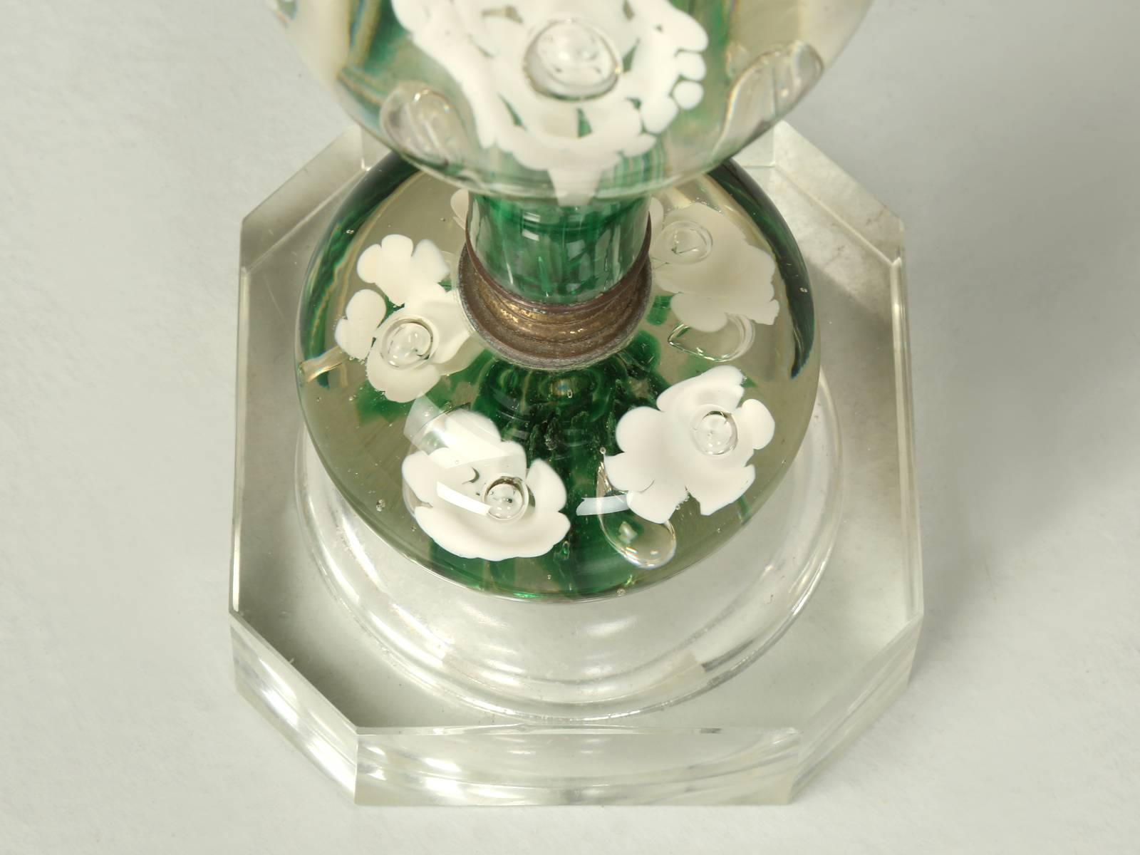 American St. Clair Paperweight Glass Lamp 1