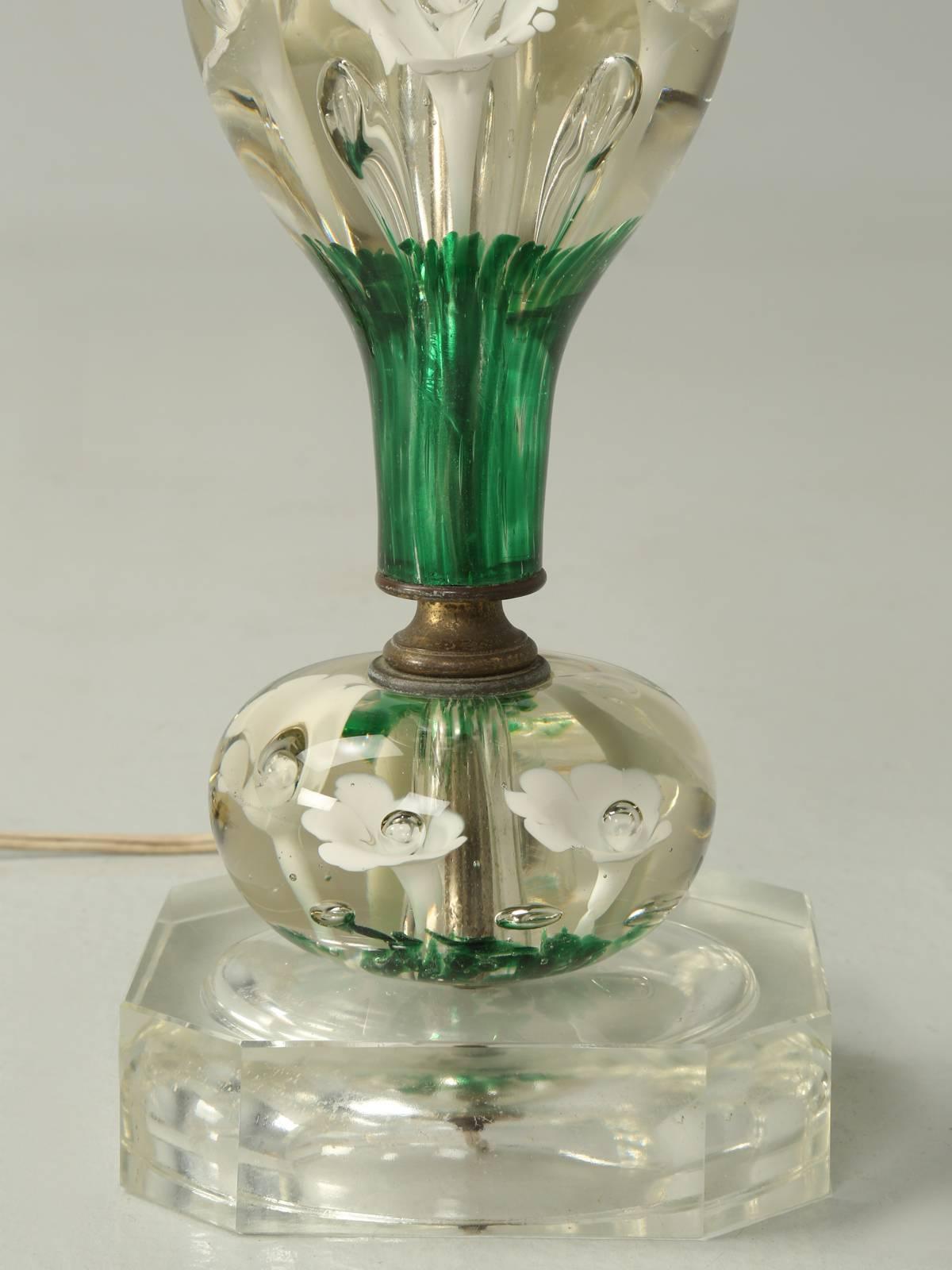 Mid-20th Century American St. Clair Paperweight Glass Lamp