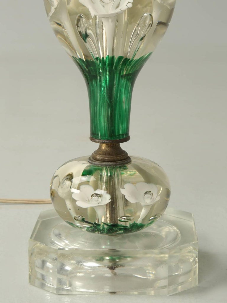 American St. Clair Paperweight Glass Lamp at 1stDibs